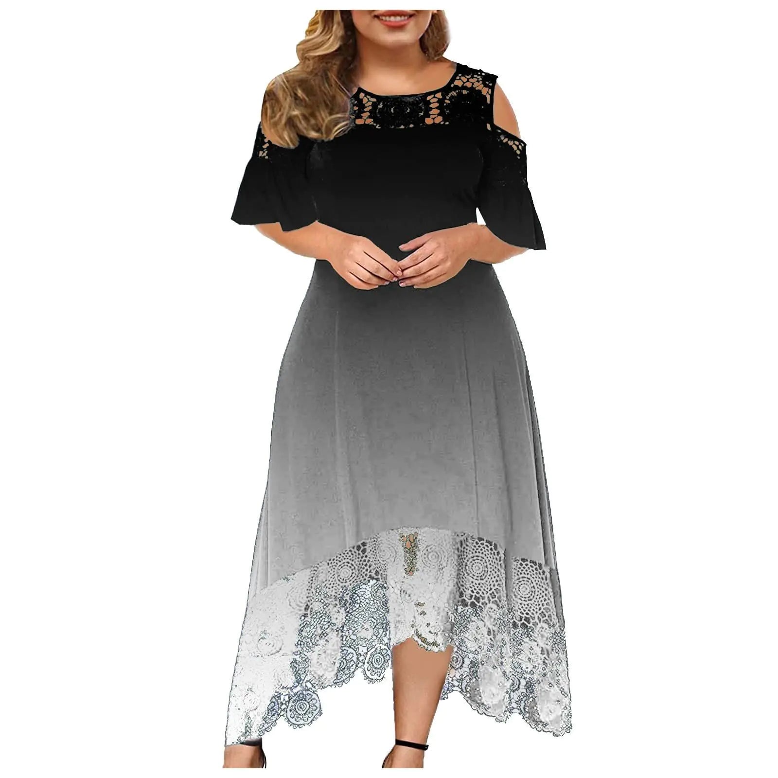 Women’s Lace Shoulder Dress