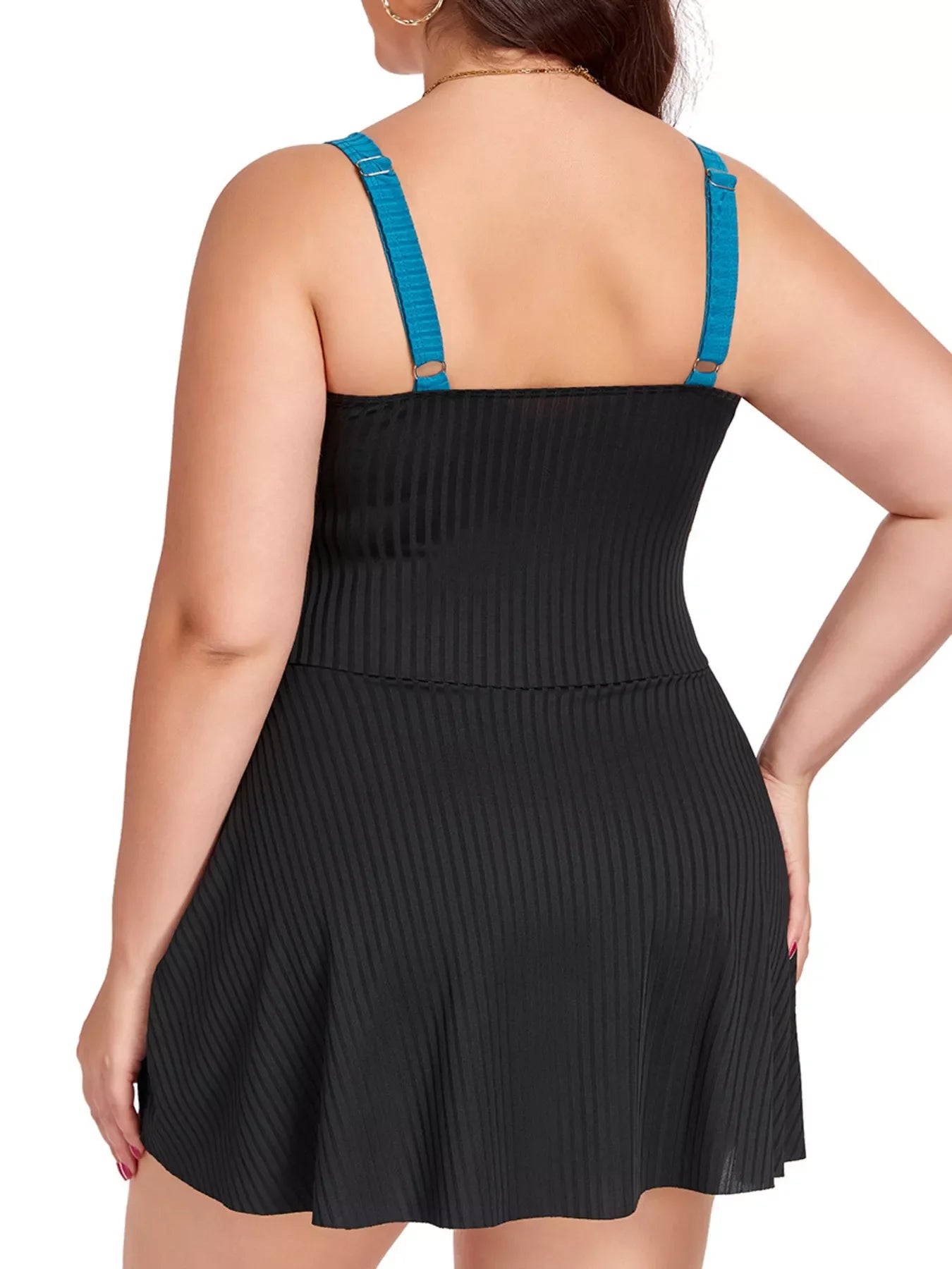 Plus Size Mesh Lace Dress
