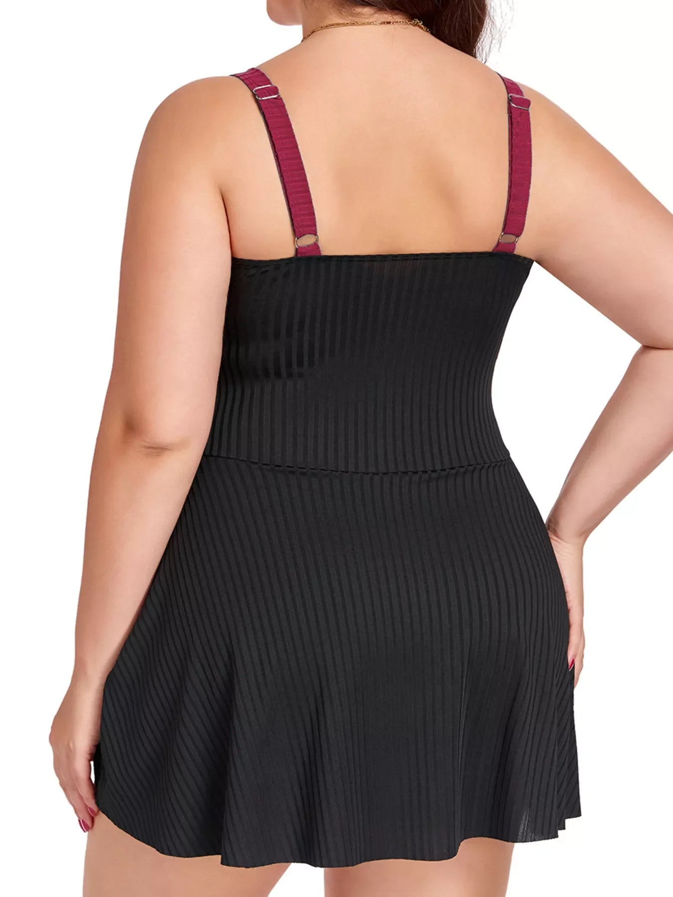 Plus Size Mesh Lace Dress