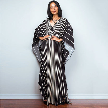 Ladies European And American Polyester Print Beach Smock Robe