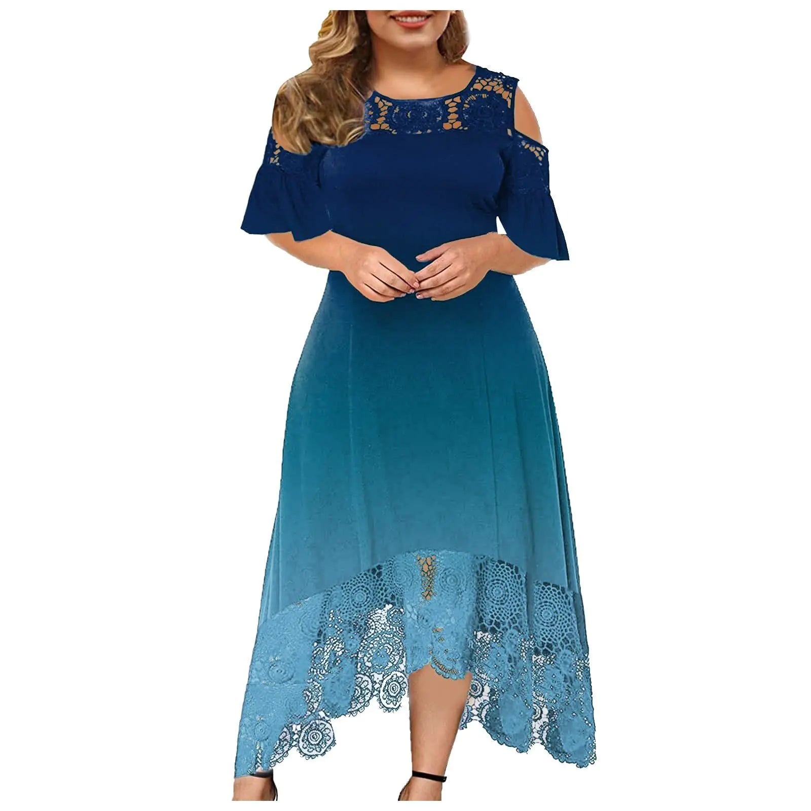 Women’s Lace Shoulder Dress