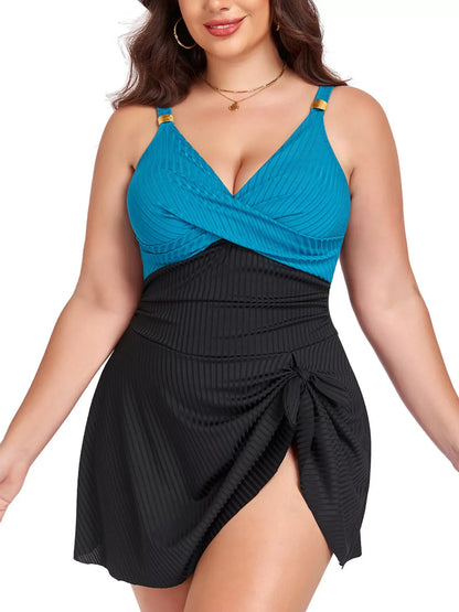 Plus Size Mesh Lace Dress