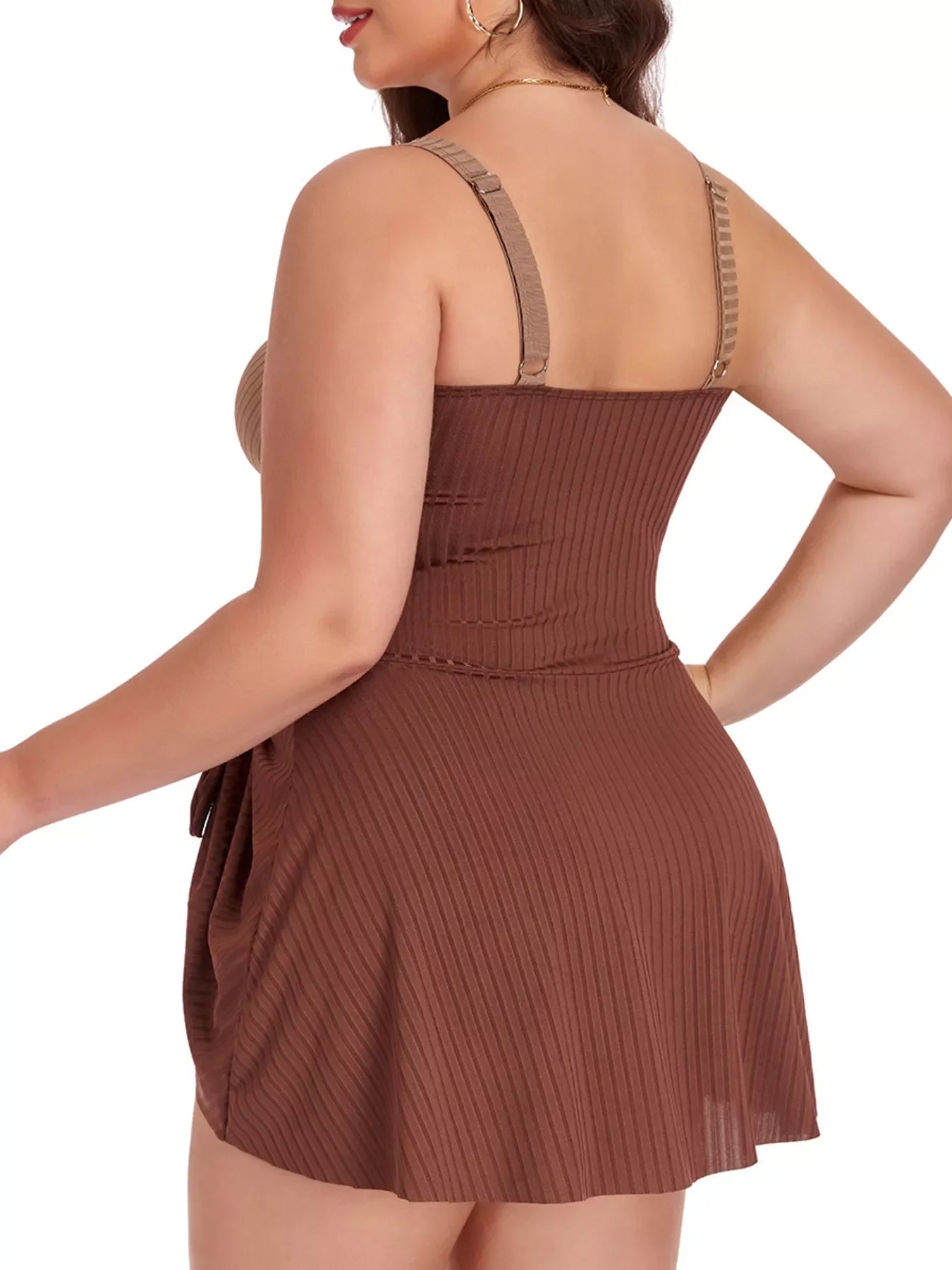 Plus Size Mesh Lace Dress