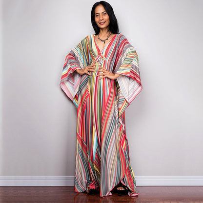 Ladies European And American Polyester Print Beach Smock Robe