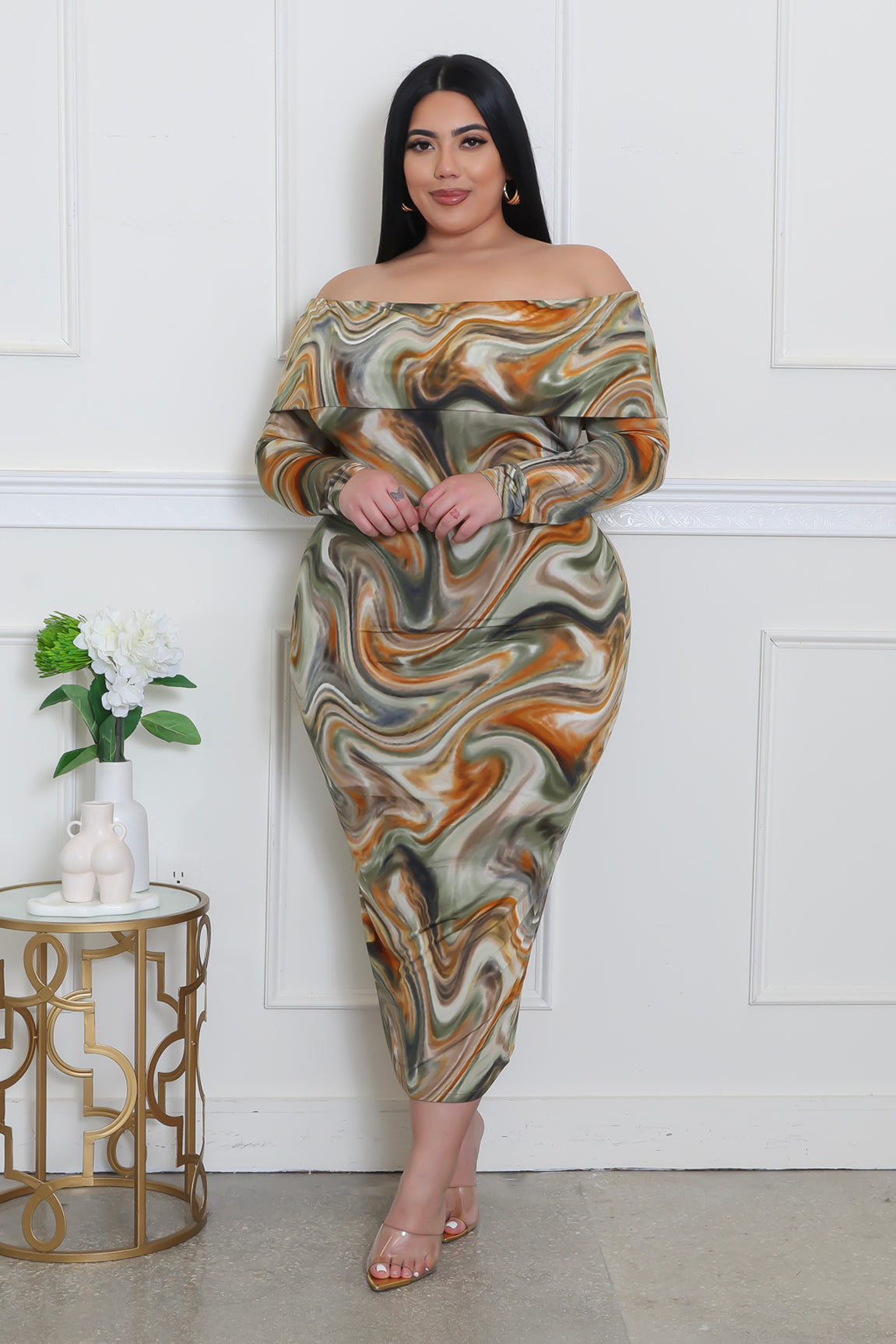 Sleeveless Plus Size Dress