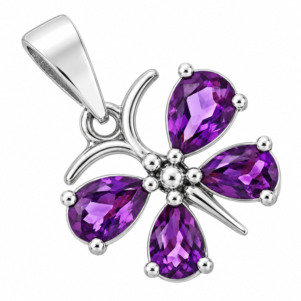 African Amethyst Pendant T-1014 AGTP1003_B