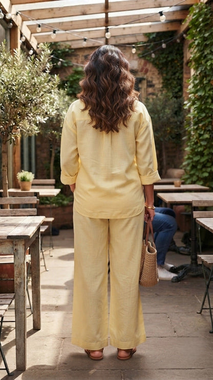 Plus Size Butter Co-ord Set for Women
