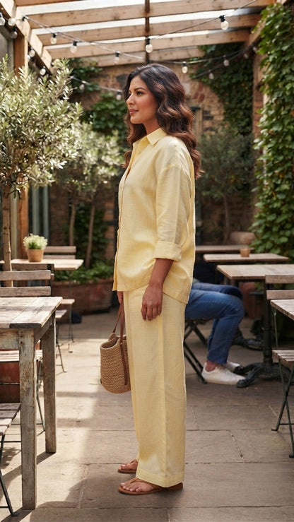 Plus Size Butter Co-ord Set for Women