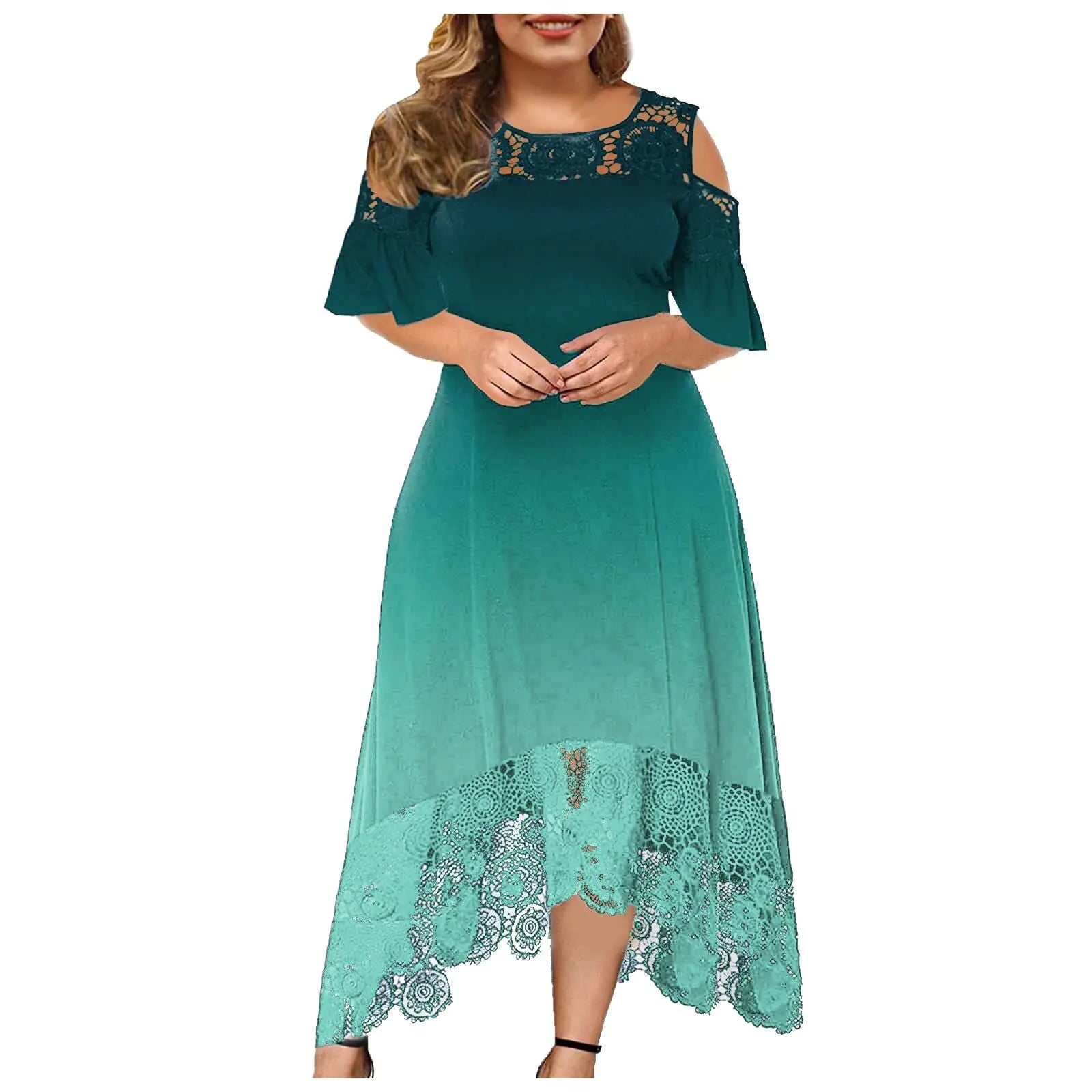Women’s Lace Shoulder Dress