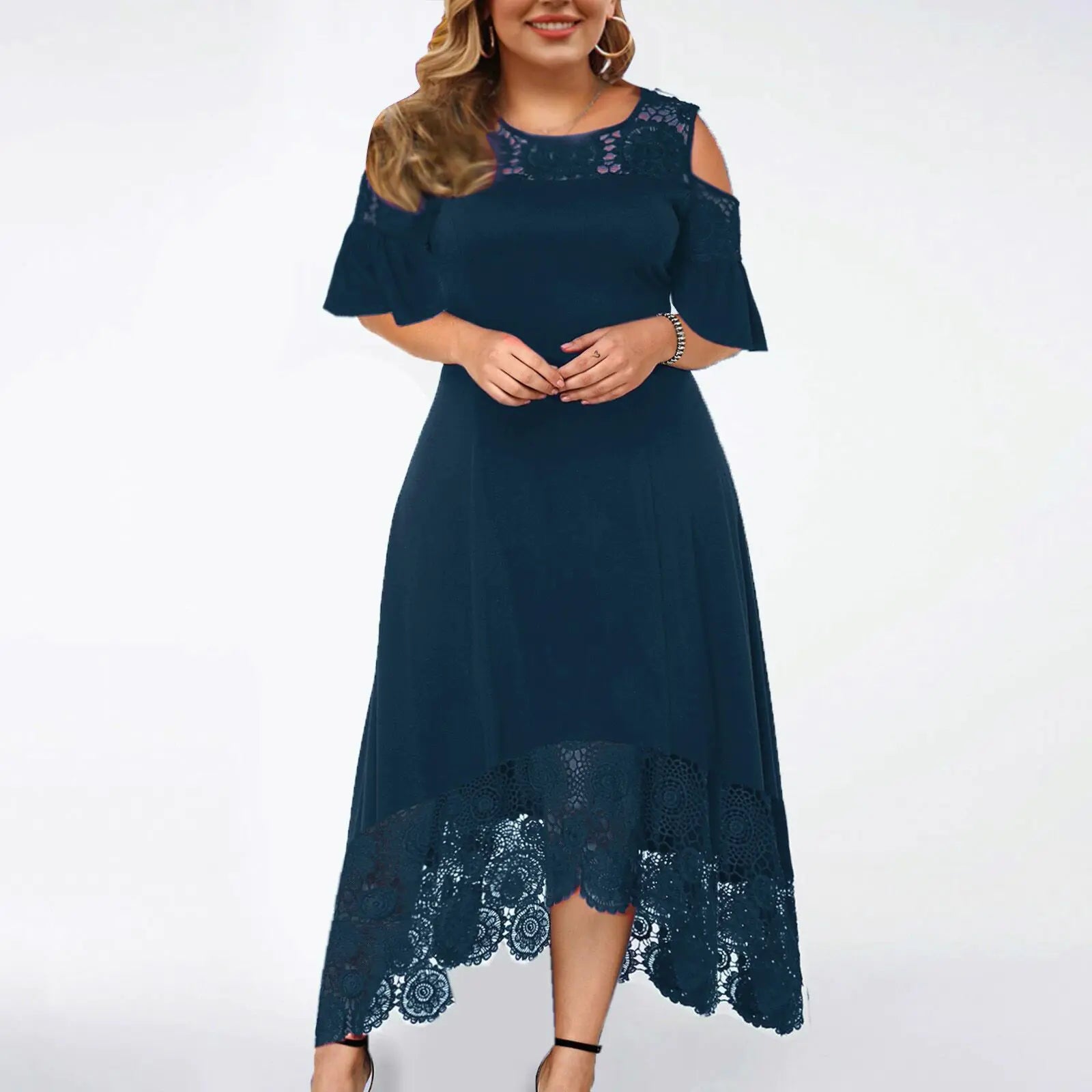 Women’s Lace Shoulder Dress