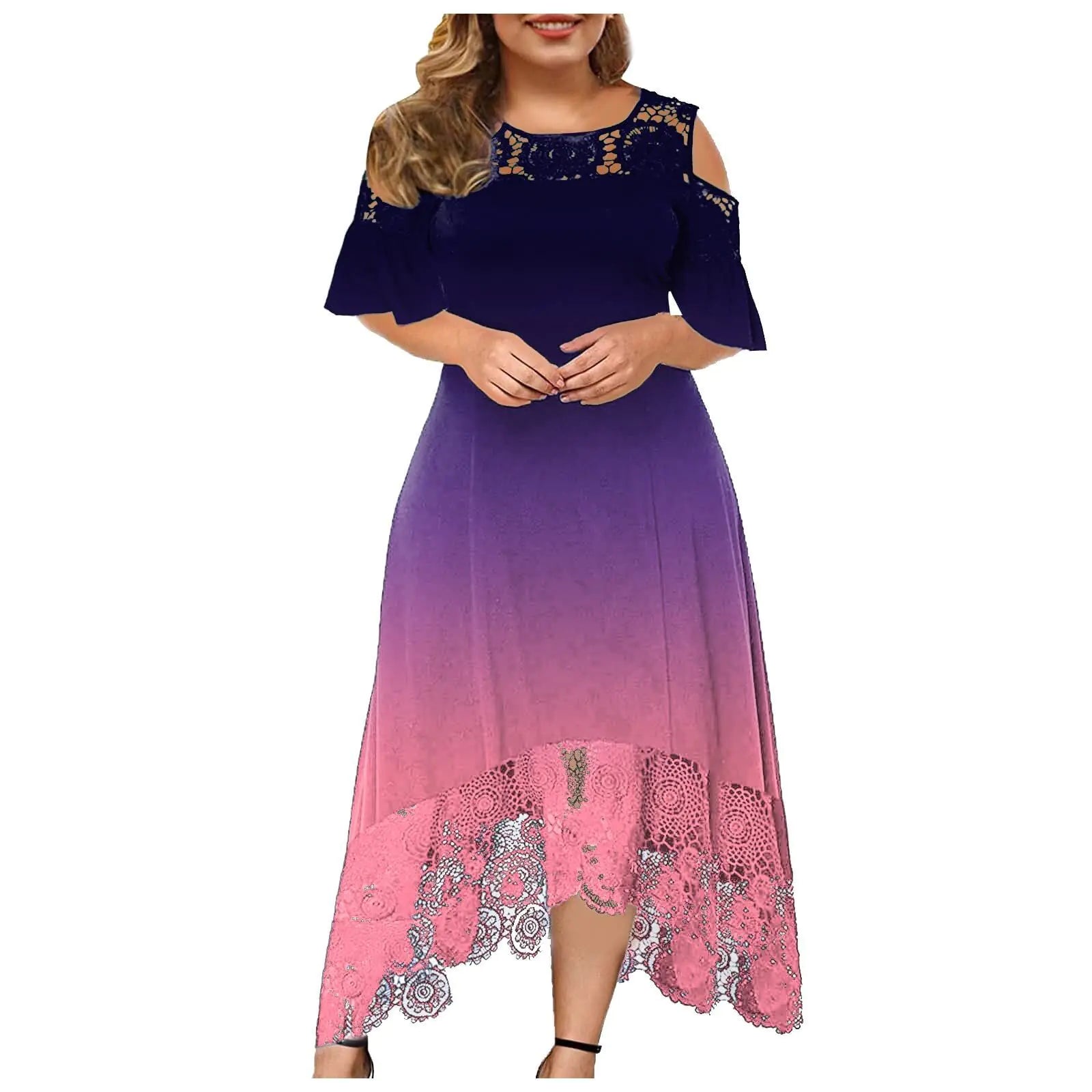 Women’s Lace Shoulder Dress
