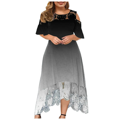 Women’s Lace Shoulder Dress