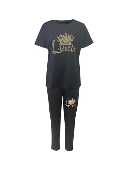Shop our Summer Plus Size Printed Casual Set. This comfortable two-piece outfit features a lightweight bohemian print fabric perfect for warm-weather style.