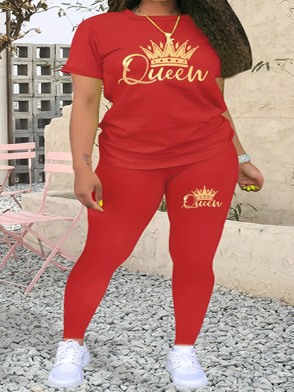 Shop our Summer Plus Size Printed Casual Set. This comfortable two-piece outfit features a lightweight bohemian print fabric perfect for warm-weather style.