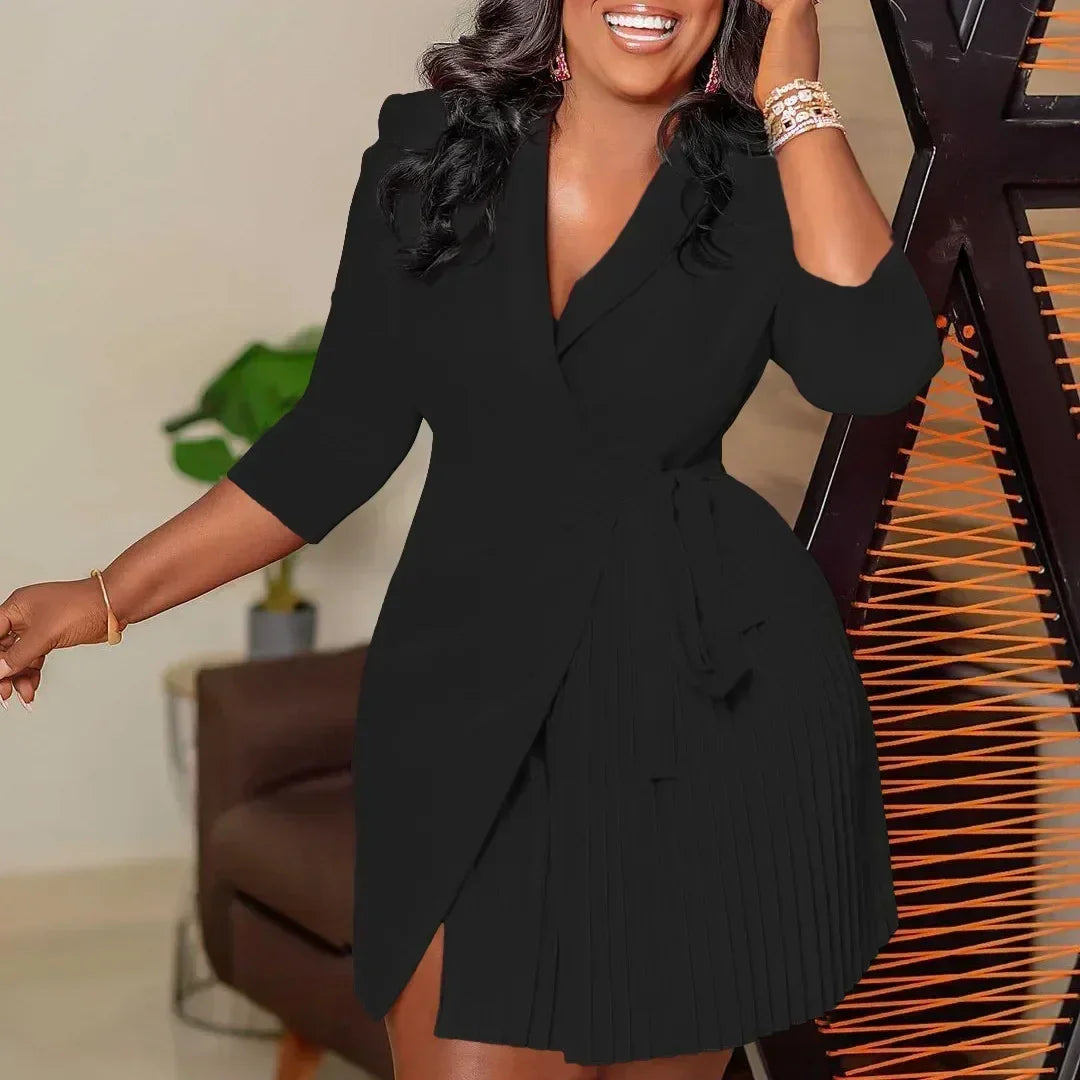 Detailed fabric view of the flatlock stitching on a knit plus size two-piece leggings set