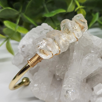 Gemstone Wire-Wrapped Bracelet