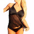 Back detail of the Gradient Lace Maxi Dress with hidden zipper
