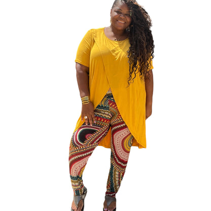 Plus Size Gradient Lace Dres