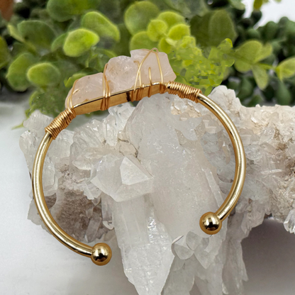 Gemstone Wire-Wrapped Bracelet