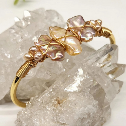Gemstone Wire-Wrapped Bracelet