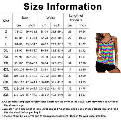 Women Beach Blue Print Backless 2 Piece Swimsuit with Spaghetti Straps